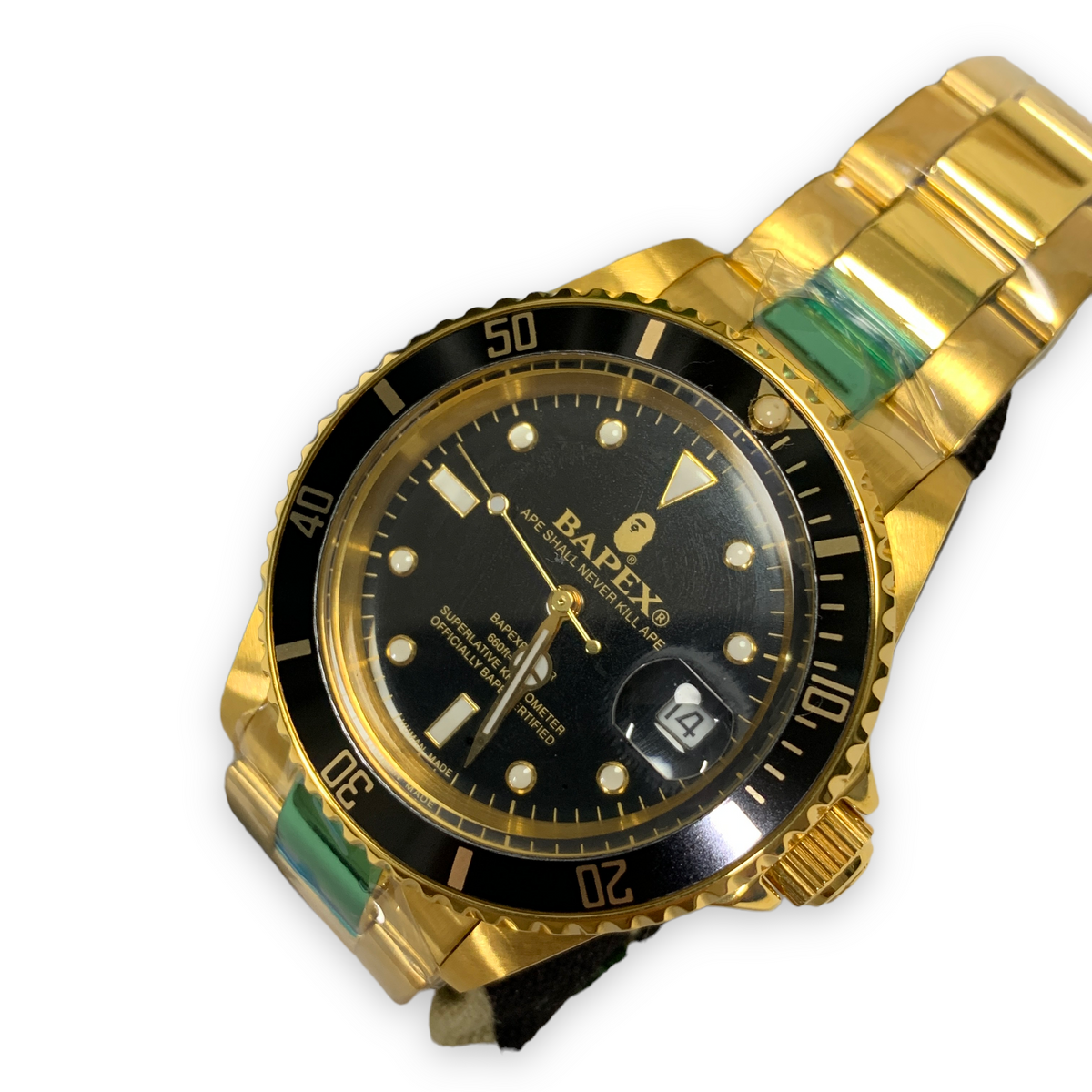 Gold hotsell bape watch