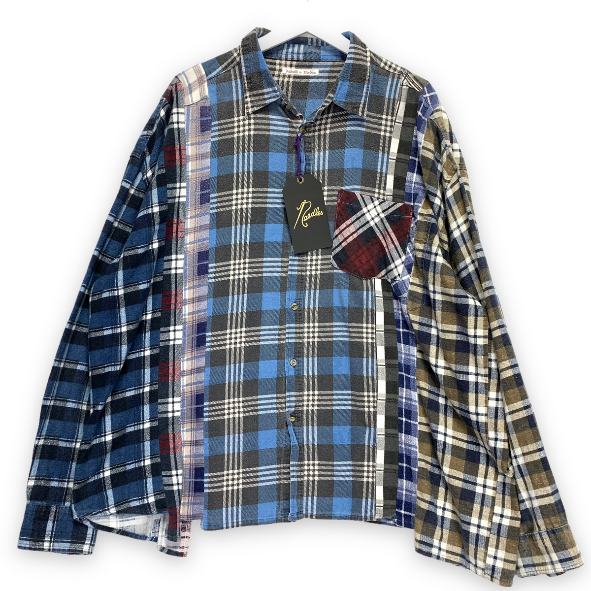 OS] Needles Rebuild 7 Cut Oversized Flannel Shirt