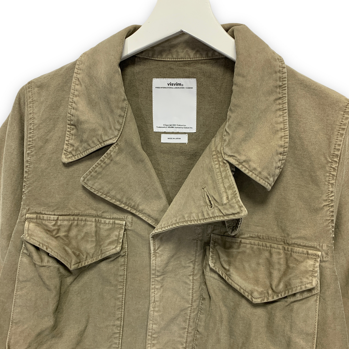 [M] Visvim 15SS Achse Jacket Dmgd Chino Olive