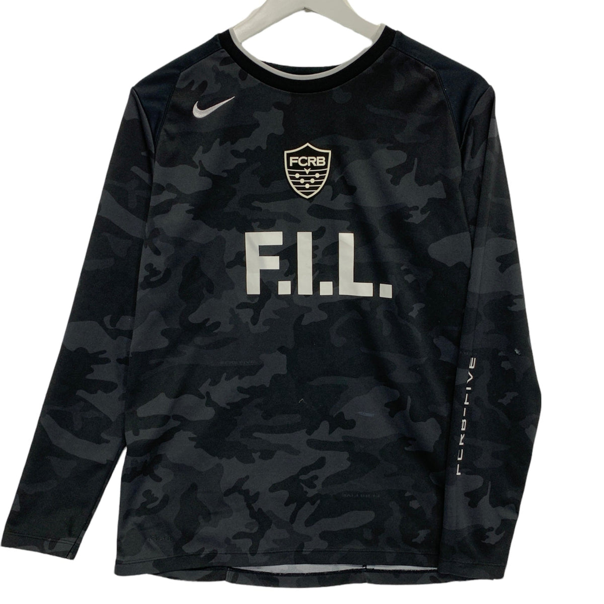 [S] Nike FCRB Fragment Visvim Soccer Football L/S Jersey Shirt Camo