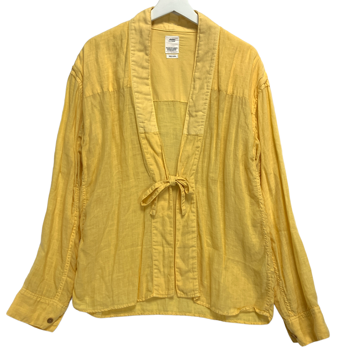 ビズビム(VISVIM) LHAMO SHIRT LINEN 18SS (yellow)-