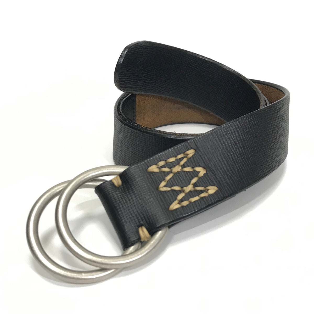 感謝の声続々！ RING DOUBLE visvim BELT レザーベルト 40mm ベルト