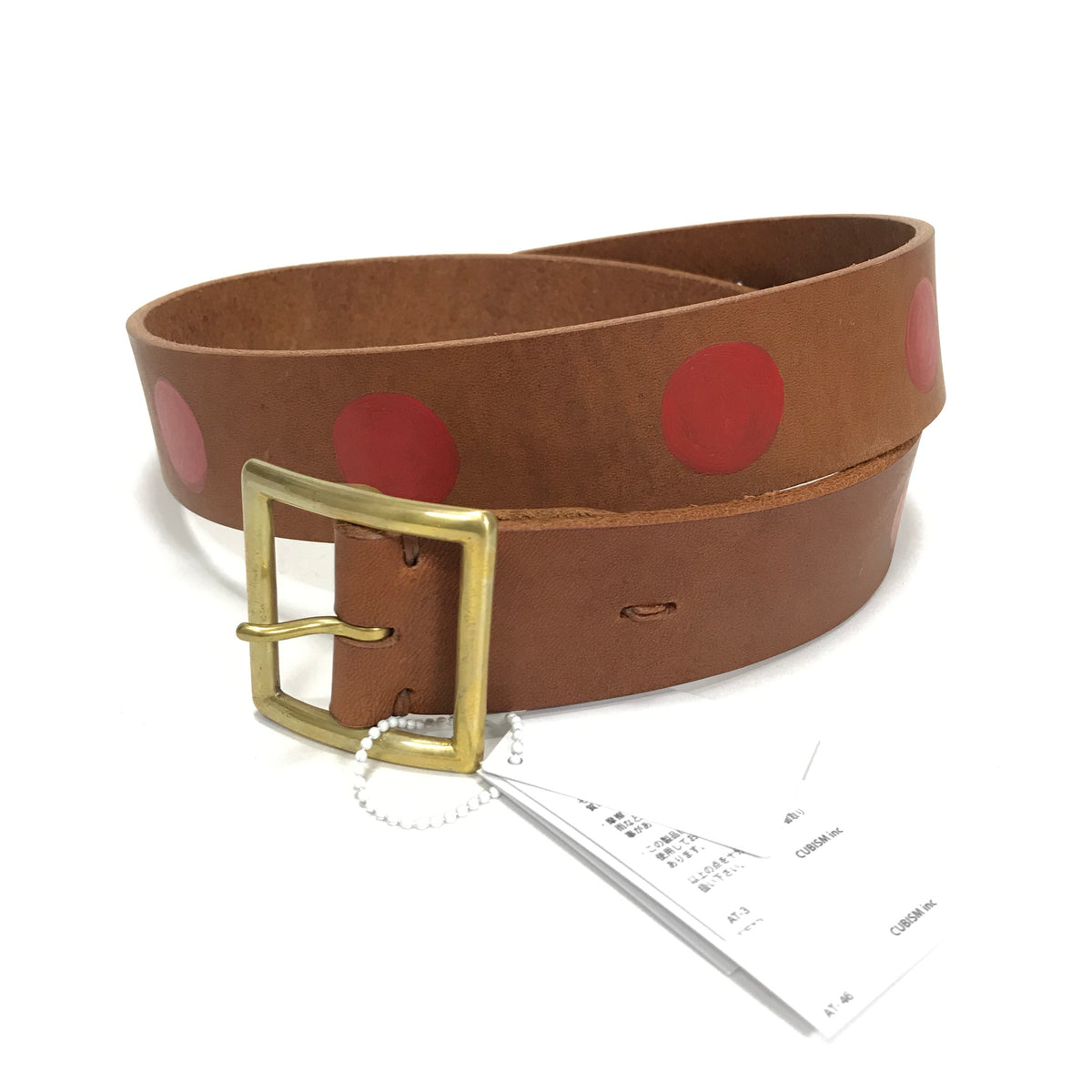 34] DS! Visvim 19SS Plain Belt 45mm Dots Leather – StylisticsJapan.com