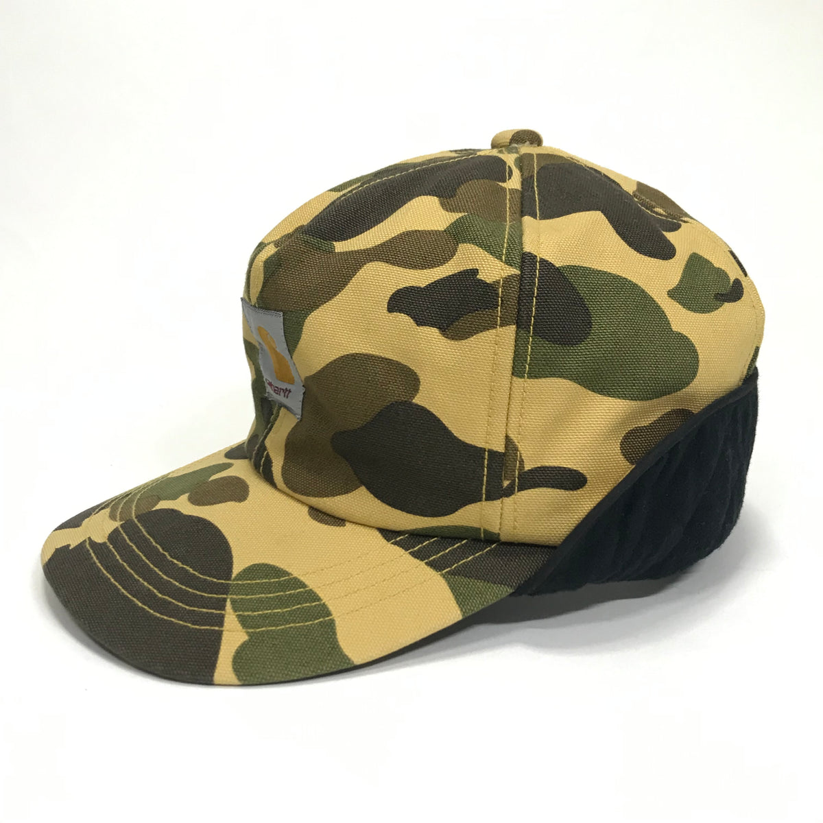 [M] A Bathing Ape Bape x Carhartt 1st Camo Duck Cotton Cap Yellow