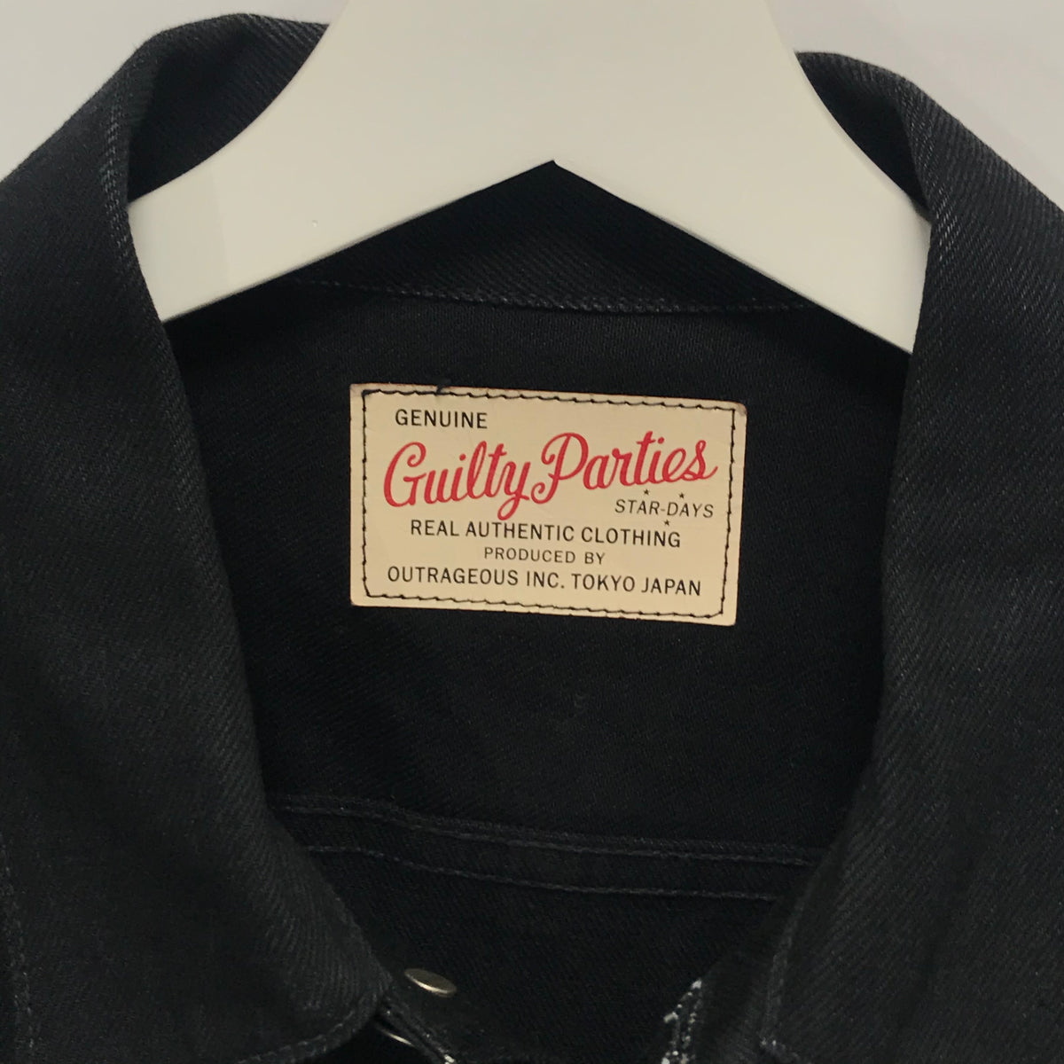 [M] Wacko Maria Guilty Parties Denim Jacket Black – StylisticsJapan