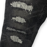 [M] Number Nine Nano Universe Cropped Distressed Denim Jeans Black