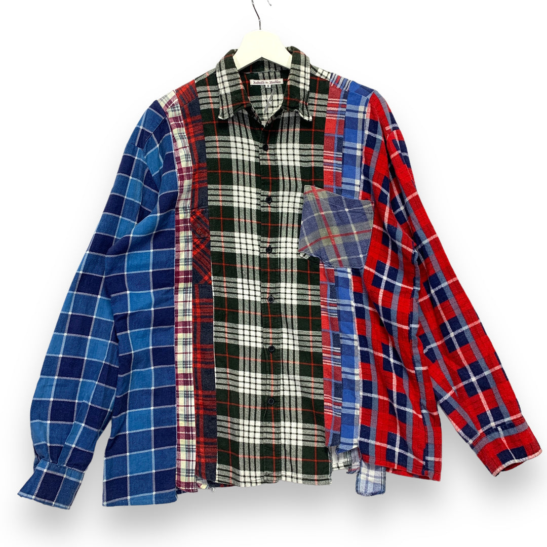 S] Needles Rebuild 7 Cut Oversized Flannel Shirt – StylisticsJapan.com