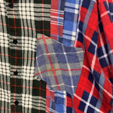 [S] Needles Rebuild 7 Cut Oversized Flannel Shirt