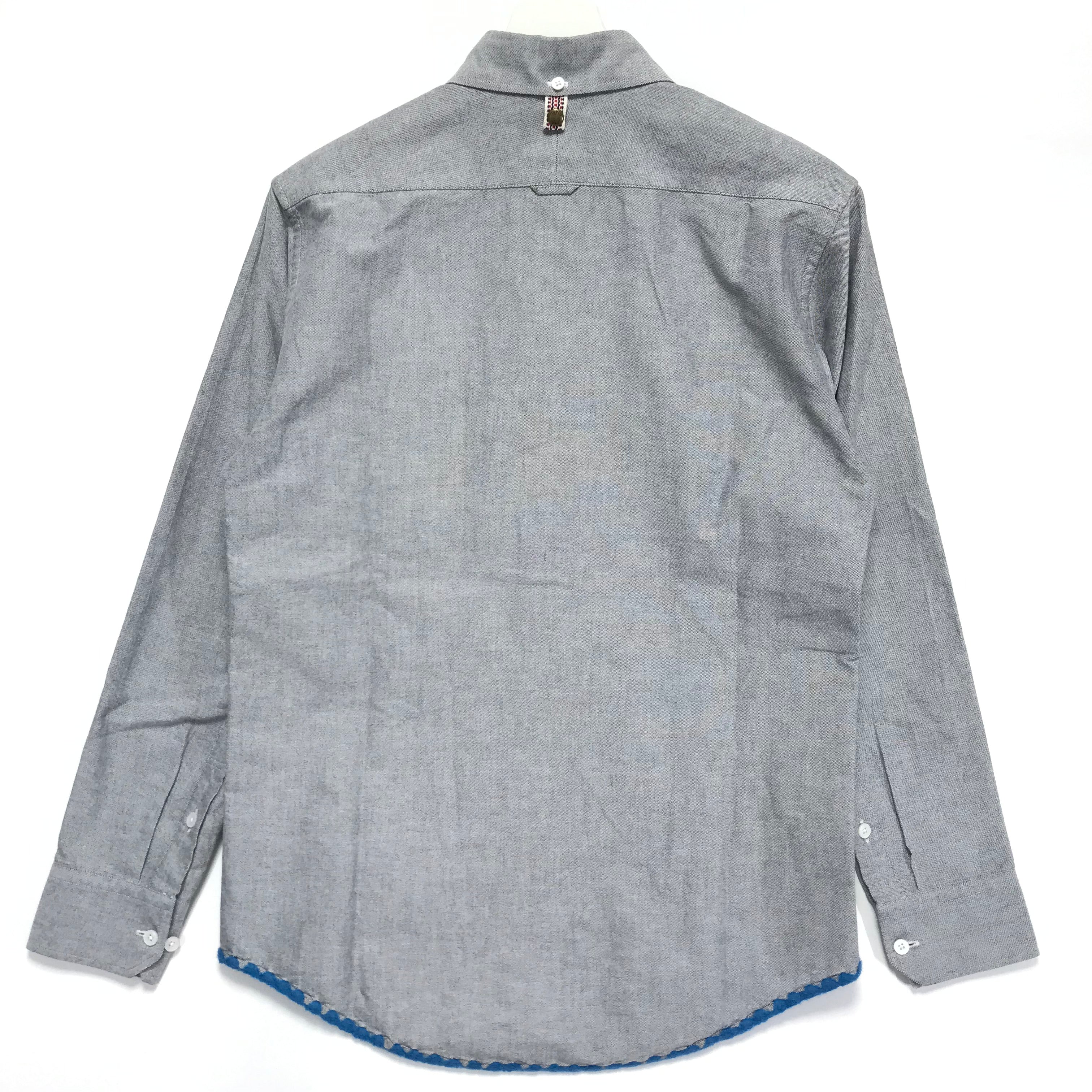 S] Visvim V+V L/S B.D. Shirt Woven Hem Grey – StylisticsJapan.com