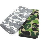 A Bathing Ape Bape Sta Psyche Camo AND Baby Milo Camo Fleece Towel SET