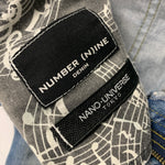 [S] Number Nine Nano Universe Slim Distressed Denim Jeans Indigo