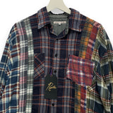 [L] Needles Rebuild 7 Cut Flannel Shirt Remake