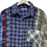 [L] Needles Rebuild 7 Cut Flannel Shirt Remake