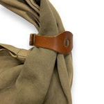 KAPITAL #6 COTTON CANVAS BIG SNUFKIN BAG OLIVE