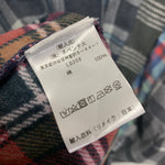 [OS] Needles Rebuild 7 Cut Tie Dye Flannel Shirt Remake