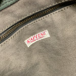 KAPITAL #6 COTTON CANVAS BIG SNUFKIN BAG OLIVE