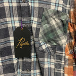 [OS] Needles Rebuild 7 Cut Tie Dye Flannel Shirt Remake