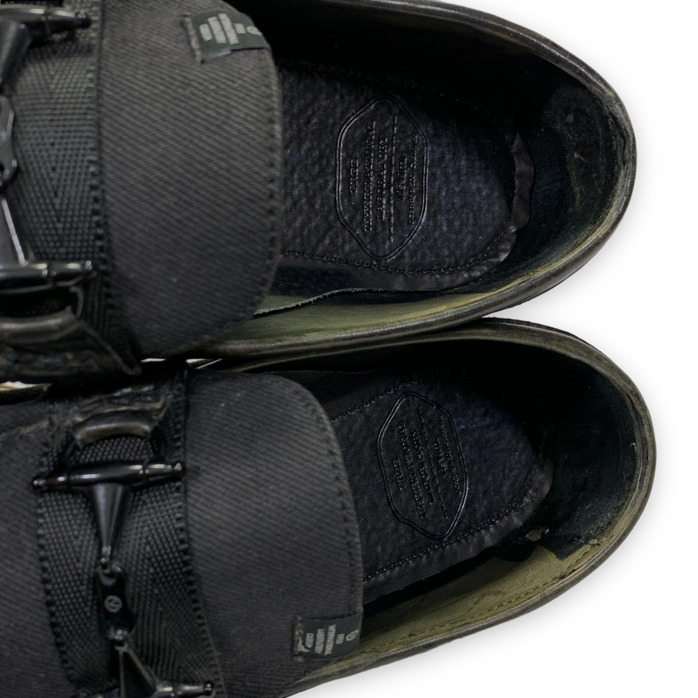 8] Visvim Black Sense Market Limited Abarth Moc Folk Loafer Slip 