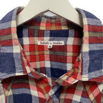 [M] Needles Rebuild 7 Cut Pearl Snap Flannel Shirt Wide