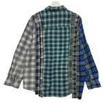 [OS] Needles Rebuild 7 Cut Tie Dye Flannel Shirt Remake