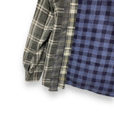 [L] Needles Rebuild 7 Cut Flannel Shirt Remake