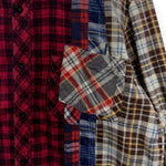 [XS] Needles Rebuild 7 Cut Oversized Flannel Shirt