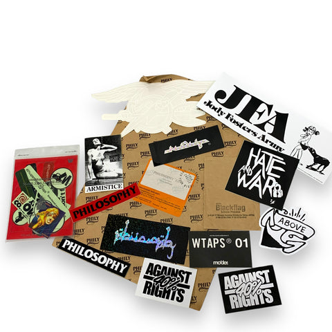 WTaps Vintage 90s, Philosophy Store, Etc. Limited Sticker Large Set