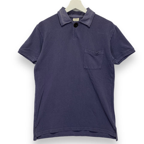 [M] Kapital Slub Cotton Polo Shirt Blue