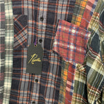 [L] Needles Rebuild 7 Cut Flannel Shirt Remake