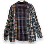 [L] Needles Rebuild 7 Cut Flannel Shirt Remake