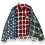 [OS] Needles Rebuild 7 Cut Oversized Flannel Shirt