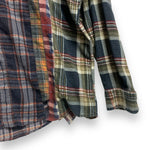 [L] Needles Rebuild 7 Cut Flannel Shirt Remake