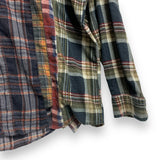 [L] Needles Rebuild 7 Cut Flannel Shirt Remake