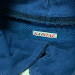 [L] Kapital Sport Football Pullover Hoodie Sweatshirt Navy