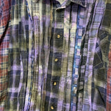 [OS] Needles Rebuild 7 Cut Tie Dye Flannel Shirt Remake