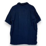 [XL] Kapital Indigo Dye Sashiko Collar Rayon S/S Shirt