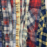 [OS] Needles Rebuild Ribbon Cut Oversized Flannel Shirt