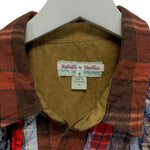 [S] Needles Rebuild Ribbon Cut Flannel Shirt