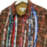 [S] Needles Rebuild Ribbon Cut Flannel Shirt