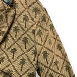 [L] Kapital Jacquard Woven Palm Tree Boro Patchwork Collar Blazer Jacket Coat