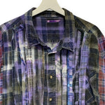 [OS] Needles Rebuild 7 Cut Tie Dye Flannel Shirt Remake