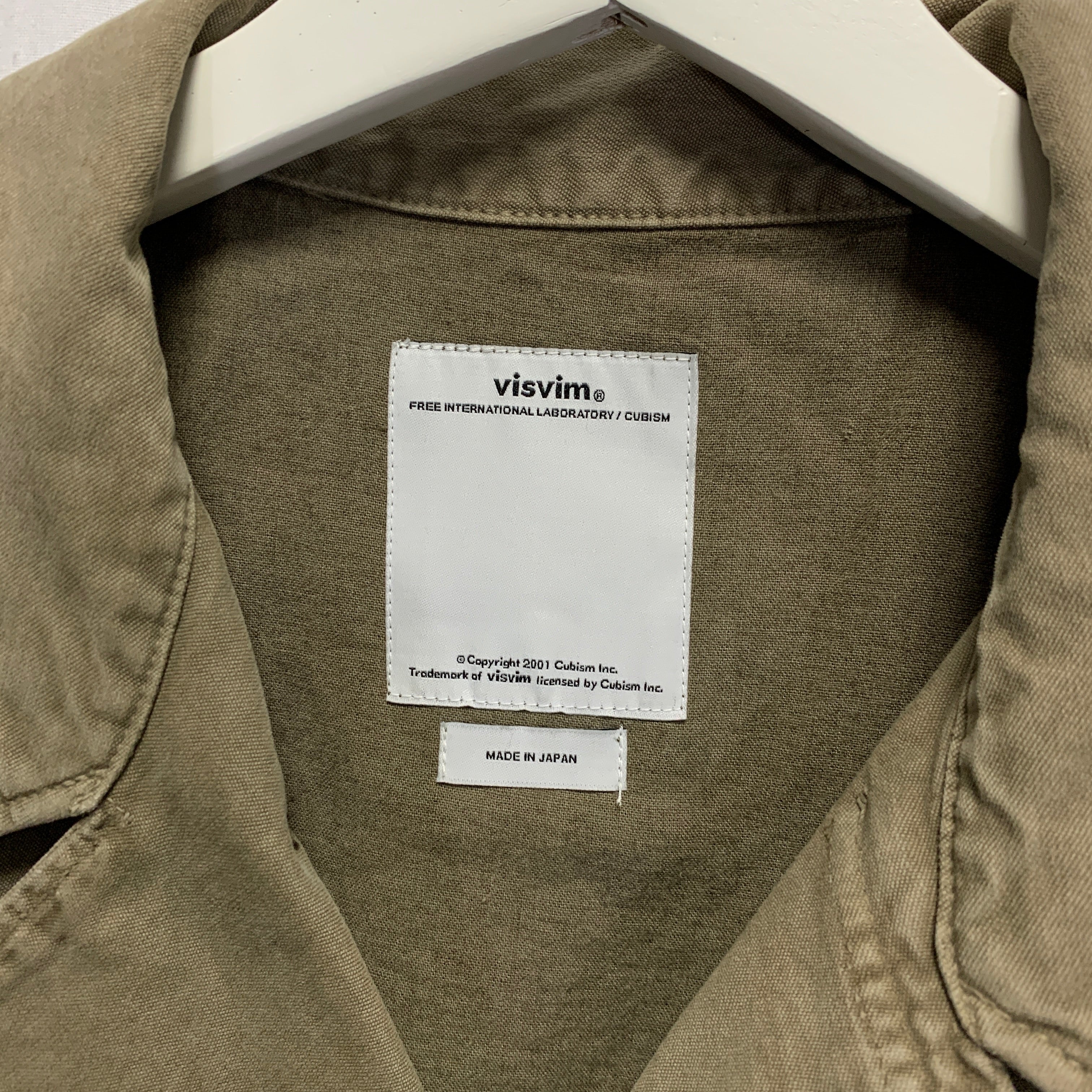 [M] Visvim 15SS Achse Jacket Dmgd Chino Olive