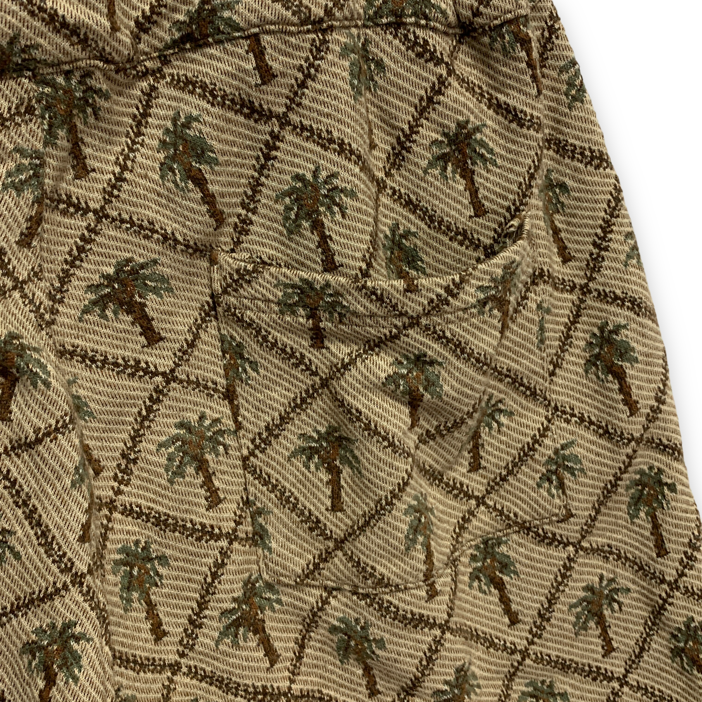 XL] Kapital Jacquard Woven Palm Tree Shorts –