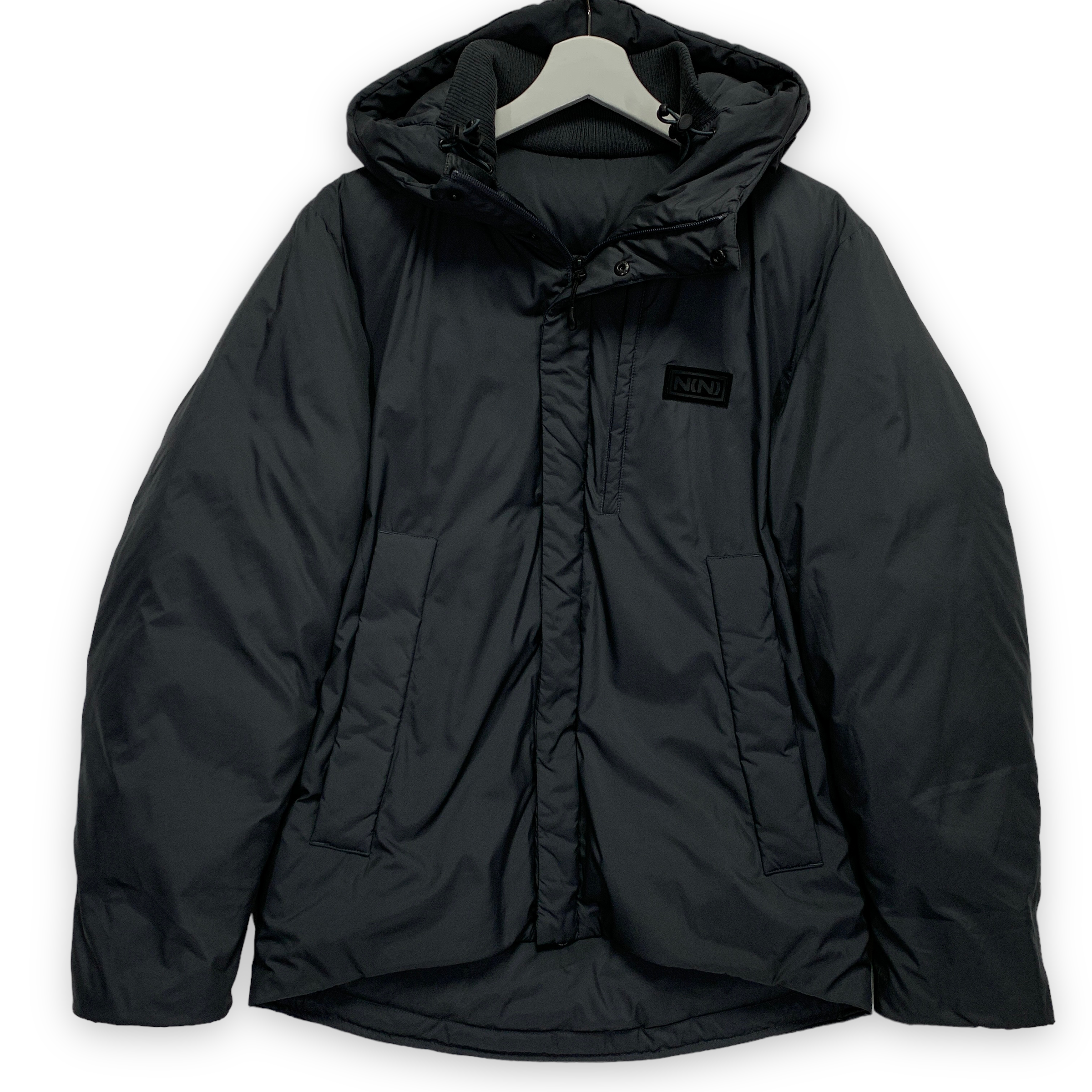 [M] Number Nine Logo Down Puffer Jacket Charcoal