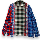 [S] Needles Rebuild 7 Cut Oversized Flannel Shirt