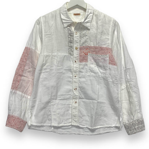 [W S] Kapital Boro Patchwork Floral Cotton BD Shirt