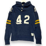 [L] Kapital Sport Football Pullover Hoodie Sweatshirt Navy