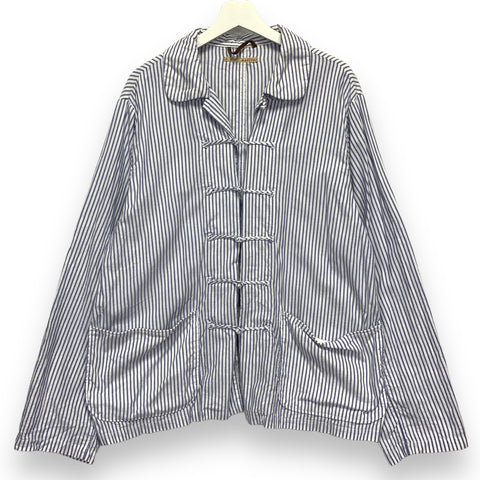 [L] Kapital PRC Stripe China King Fu Shirt Jacket