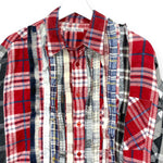 [OS] Needles Rebuild Ribbon Cut Oversized Flannel Shirt