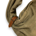 KAPITAL #6 COTTON CANVAS BIG SNUFKIN BAG OLIVE